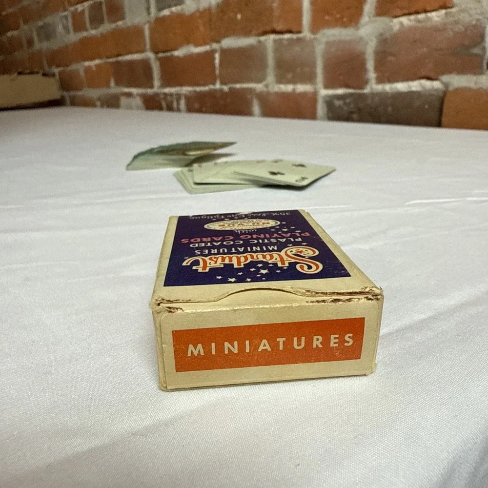 ANTIQUE AMERICAN PLAYING CARDS: Stardust Miniatures with Nu-Vue Made In USA 1940